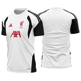 Arte Vetor Camisa Liverpool Treino branca 2026-2027