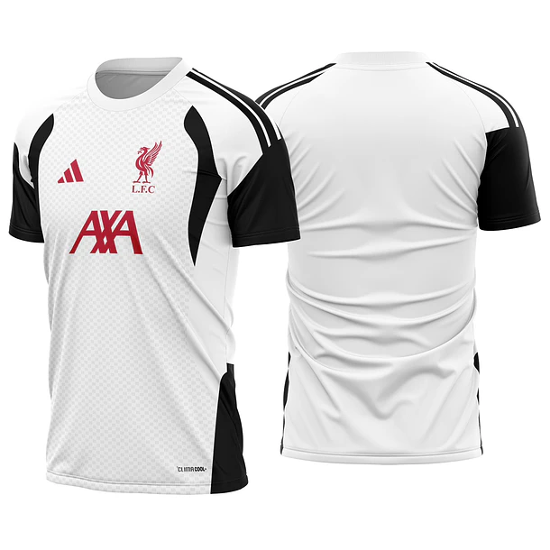 Arte Vetor Camisa Liverpool Treino branca 2026-2027