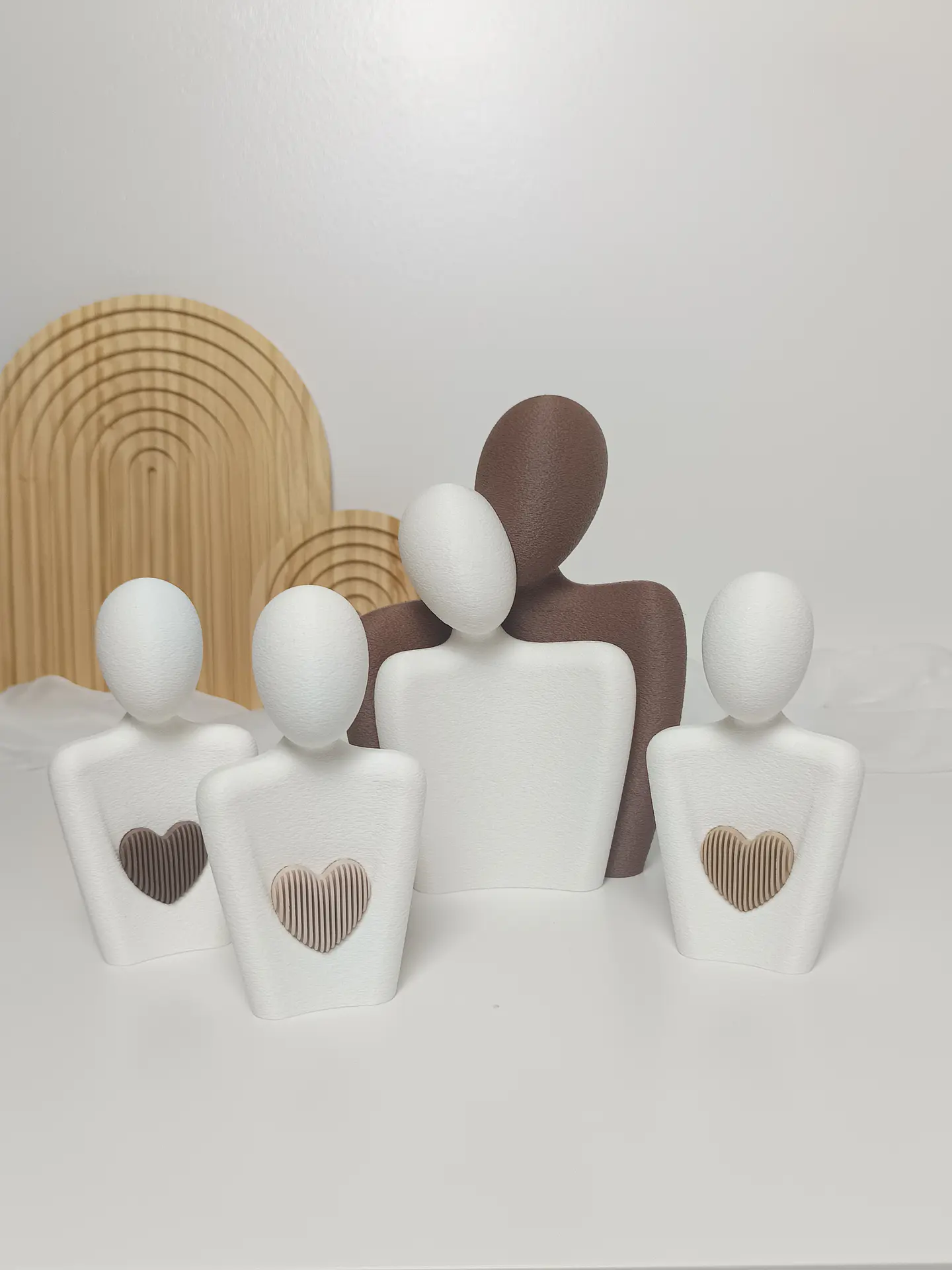 Estátua de Família - Heart Pequena 7