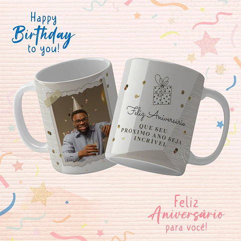 Caneca de Aniversário Personalizada