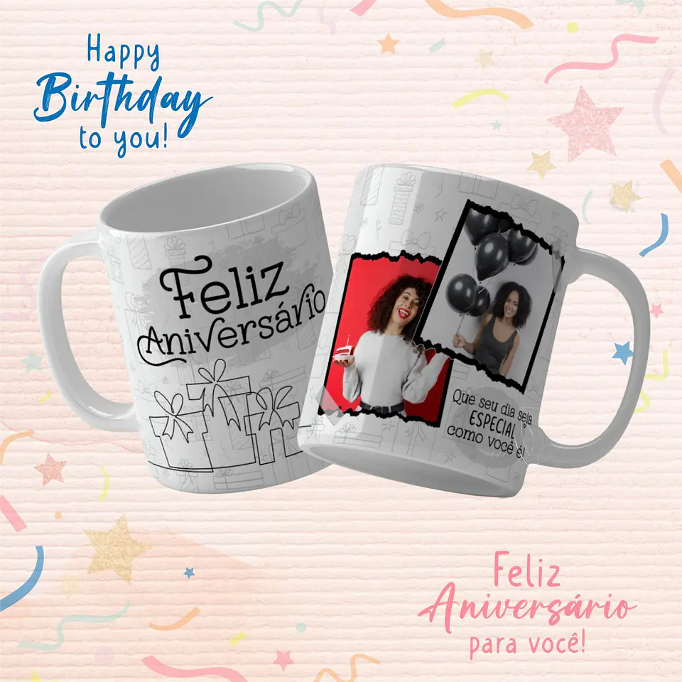 Caneca de Aniversário Personalizada 4