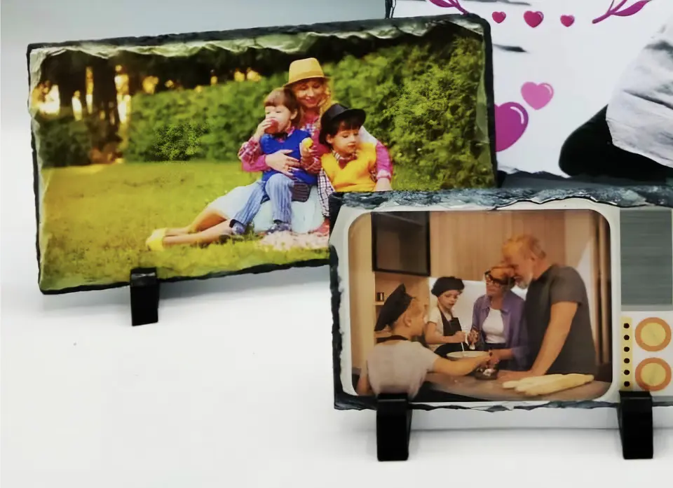 Placa de Xisto Personalizada com Fotografia 1