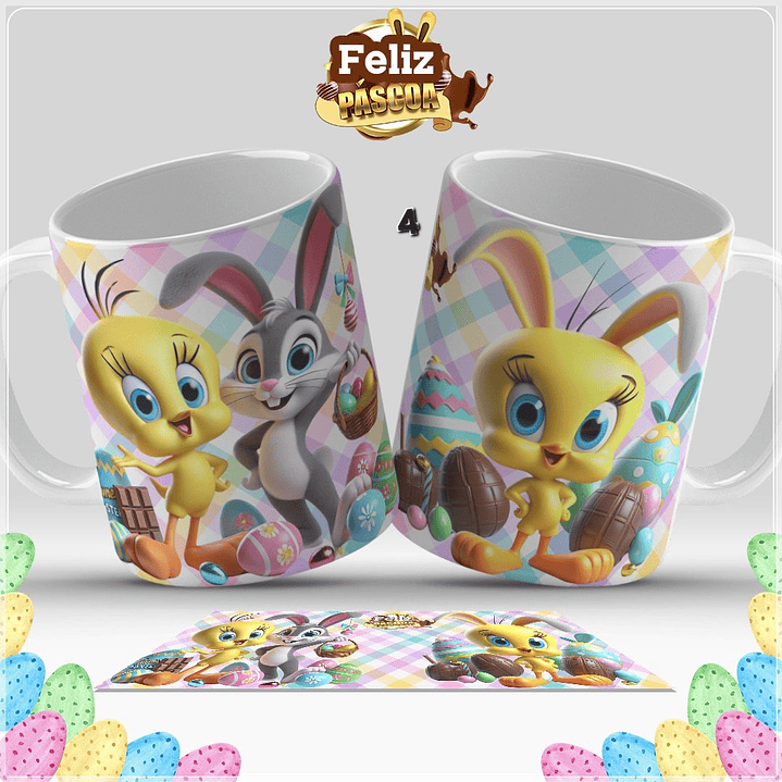 Canecas Feliz Páscoa  4