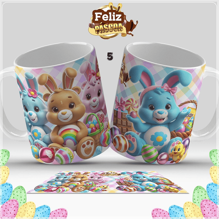 Canecas Feliz Páscoa  5