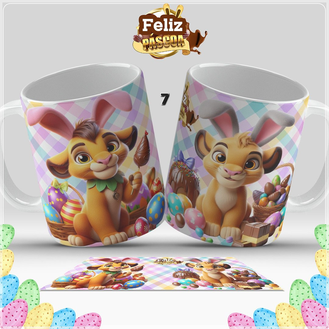 Canecas Feliz Páscoa  7