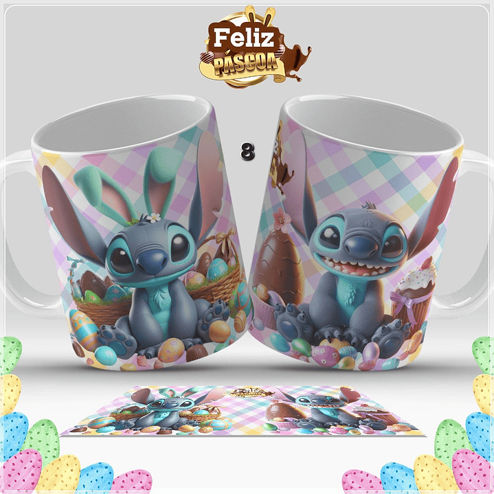 Canecas Feliz Páscoa  8