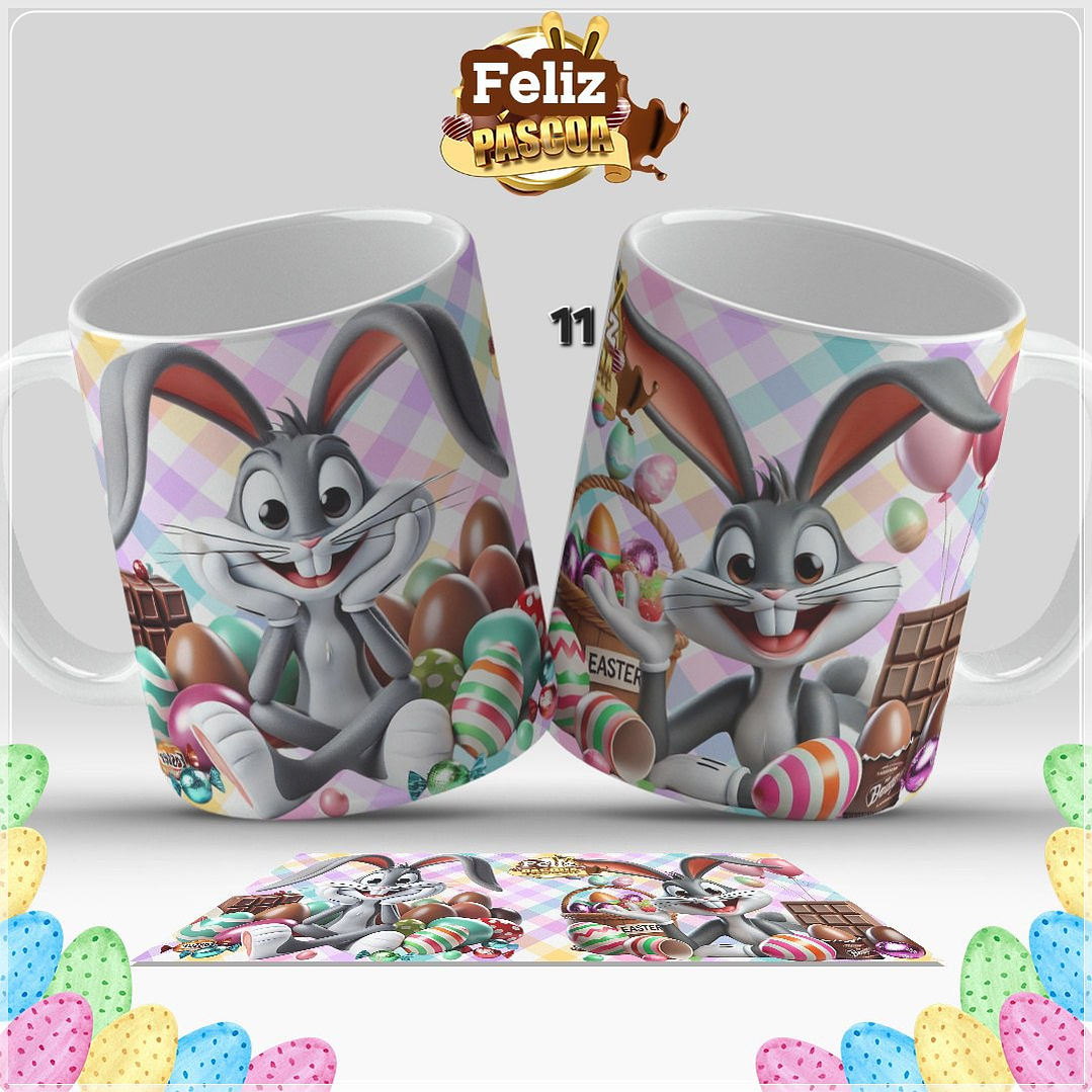 Canecas Feliz Páscoa  11