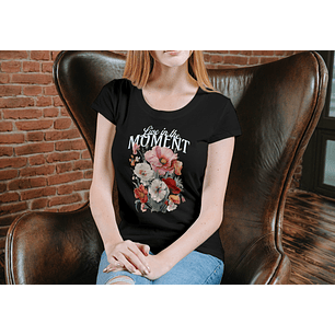 T-shirt Mulher flores moment