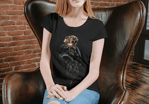 T-shirt Streetwear — Caveira Dourada