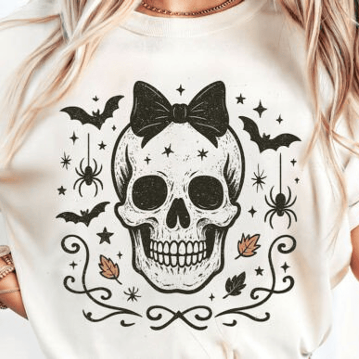 Caveira com laços  1