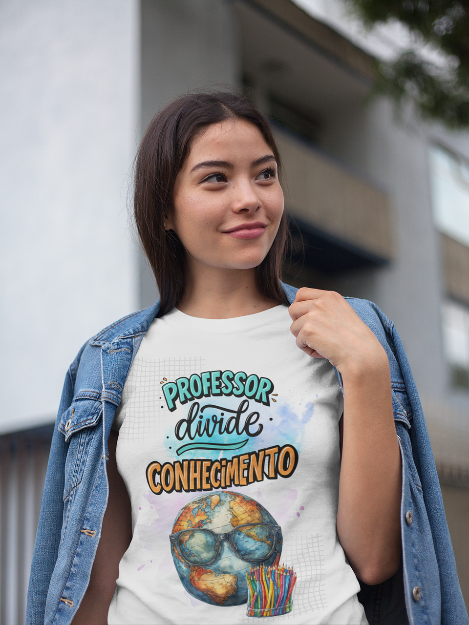 T-shirt Professor “Divide Conhecimento” – Globo Cool 1