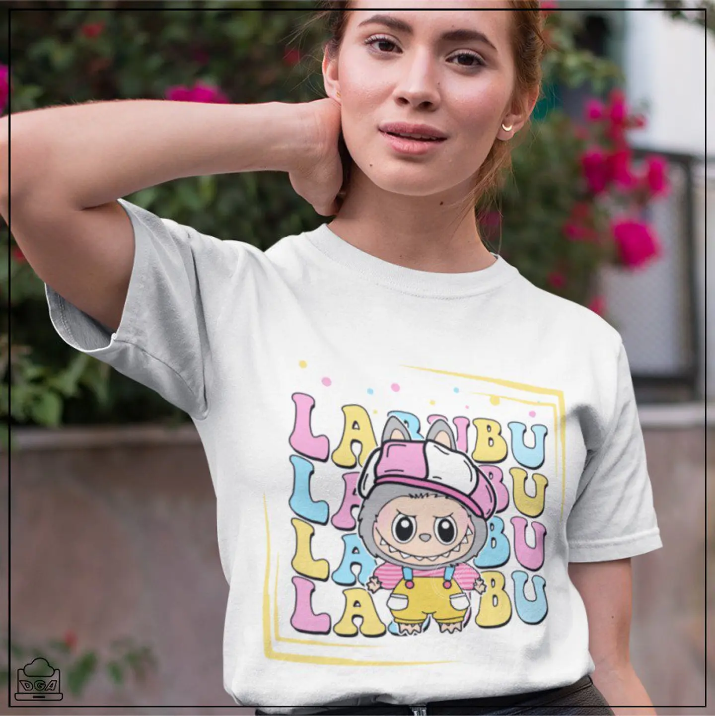 Labubu Chapéu Rosa 1