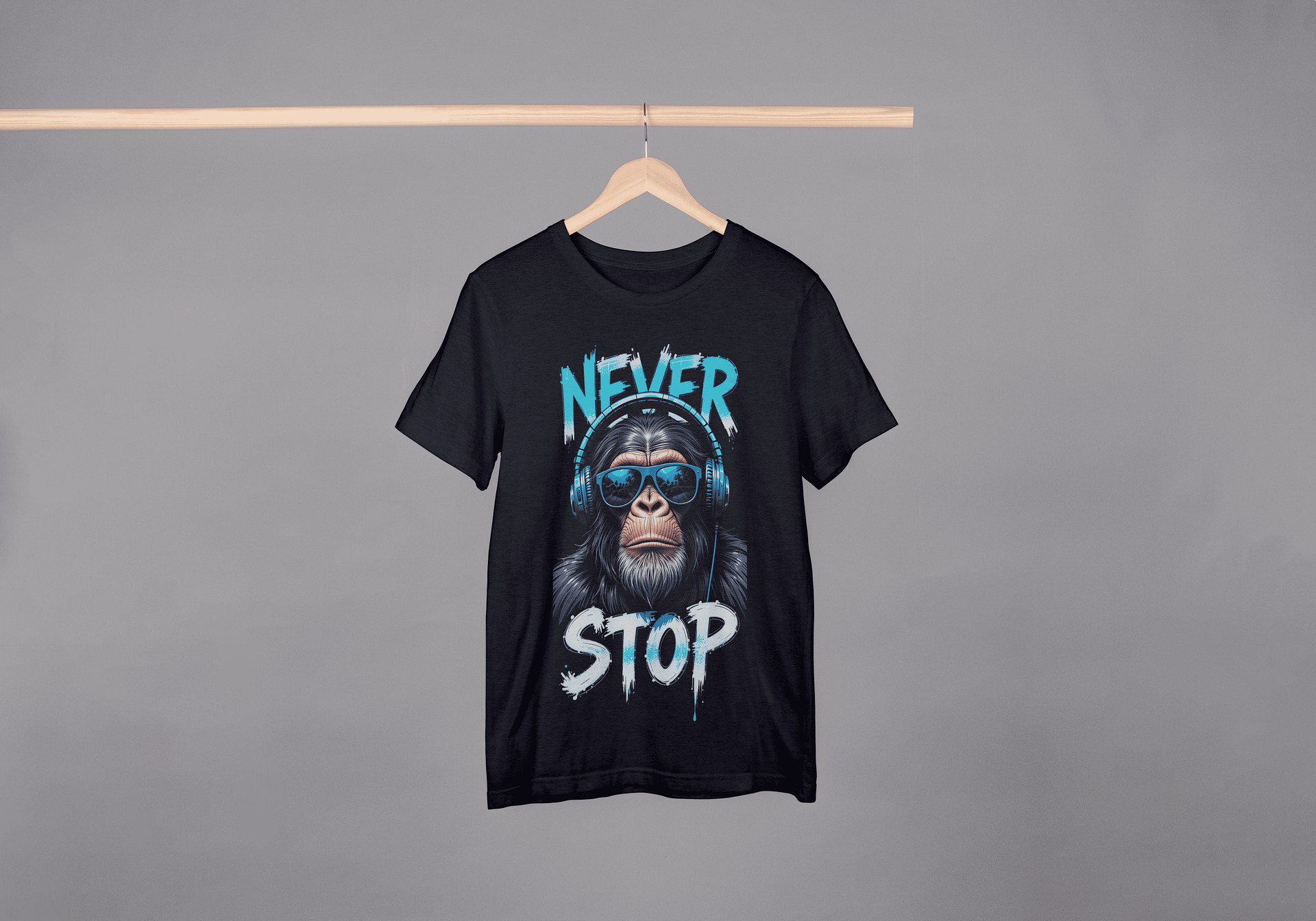 T-shirt “Macaco Never Stop” – Meio Tom  1