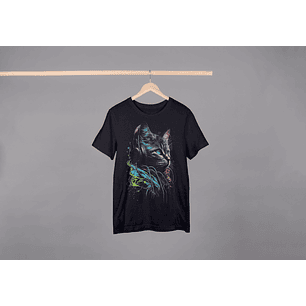 T-shirt “Gato com Auscultadores” – Meio Tom