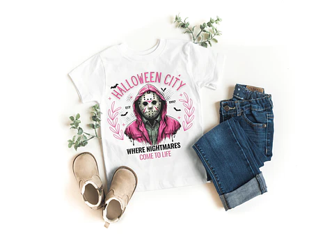 T-shirt Halloween — Cidade do Halloween Rosa