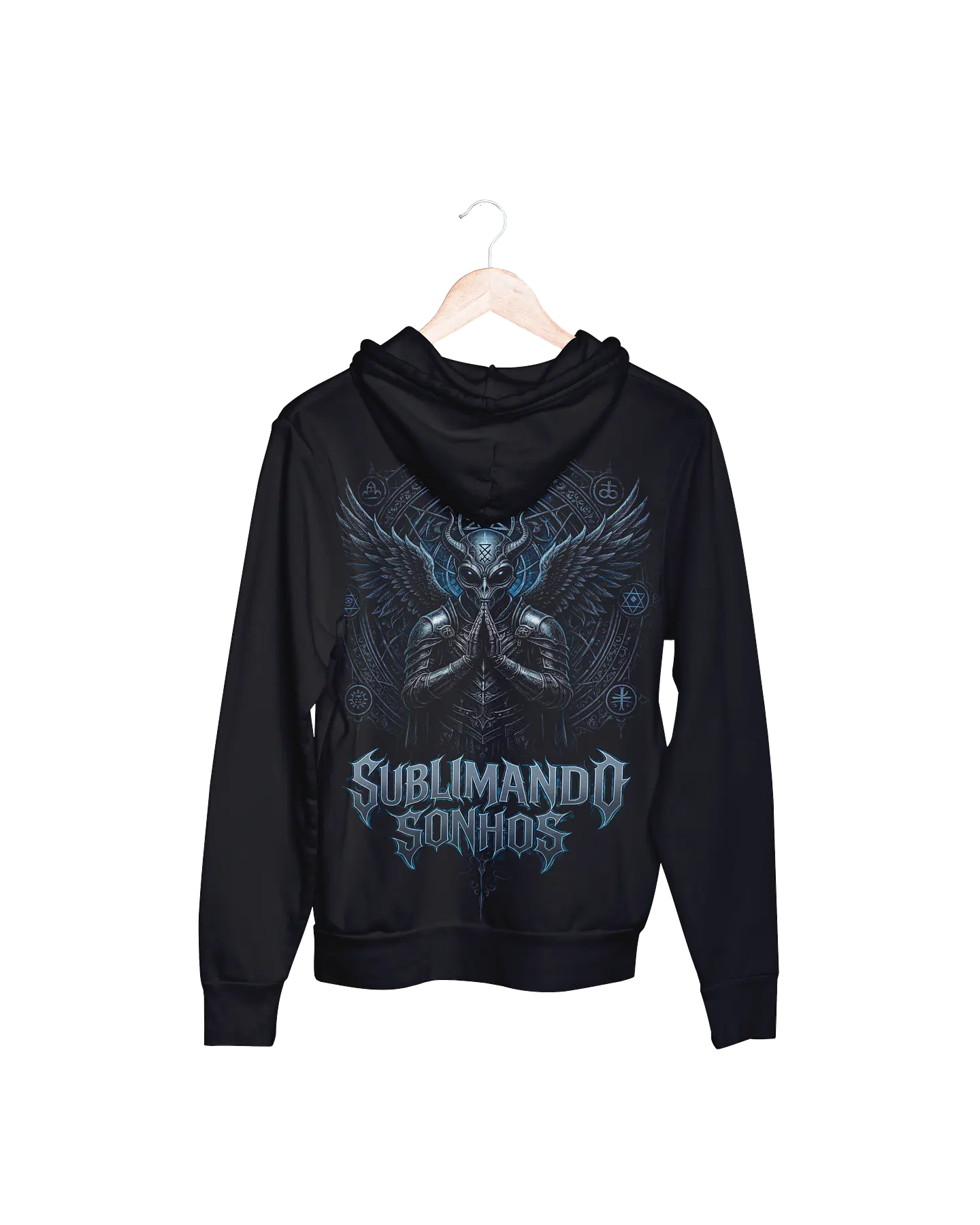 Hoodie Streetwear Sublimando Sonhos — Ice Blue 1