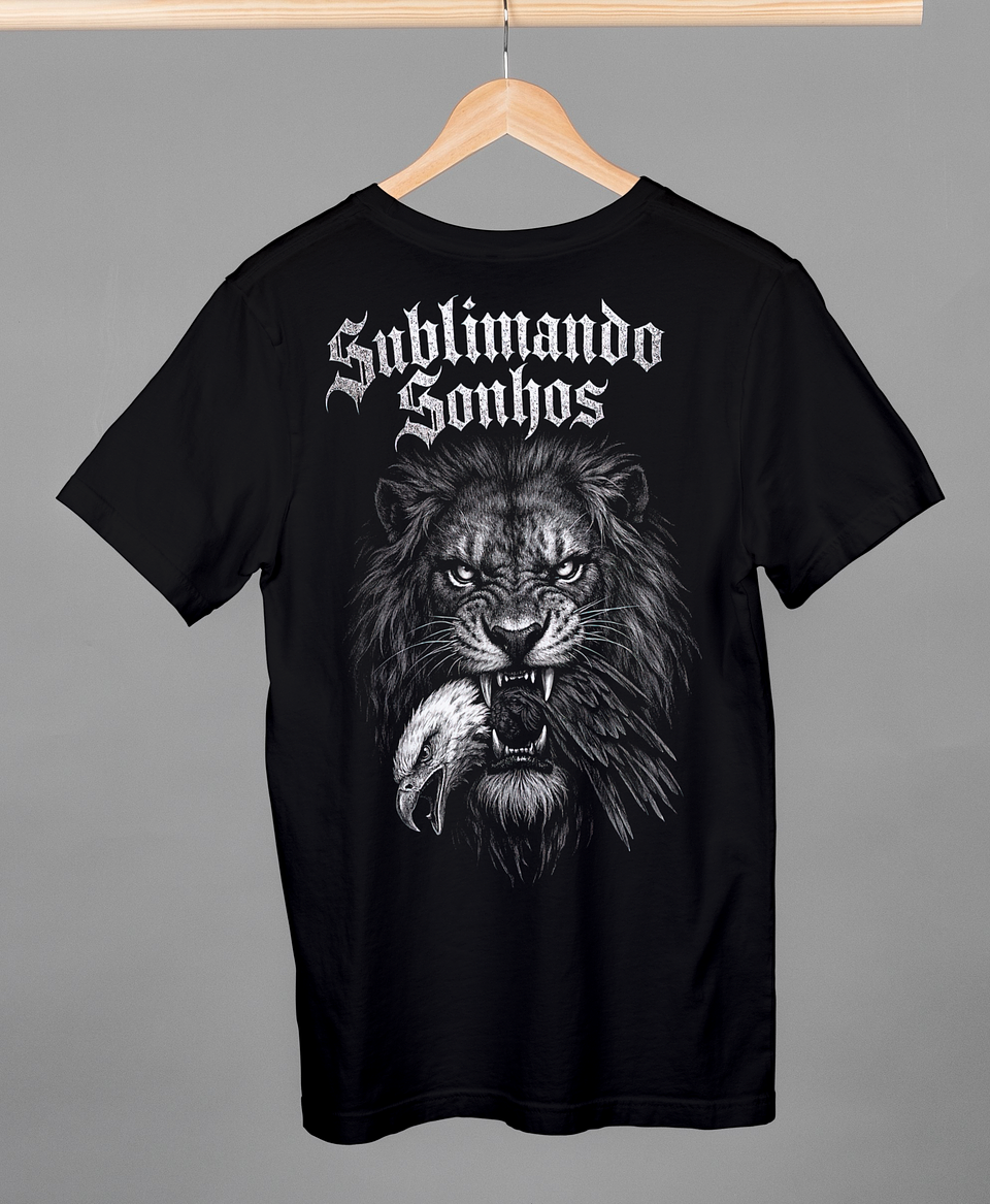 T-shirt Sublimando Sonhos - Lion Predator Premium 1