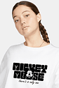 T-shirt Oversized Mickey Mouse Streetwear – Estilo Retro & Urban White - Thumbnail 2