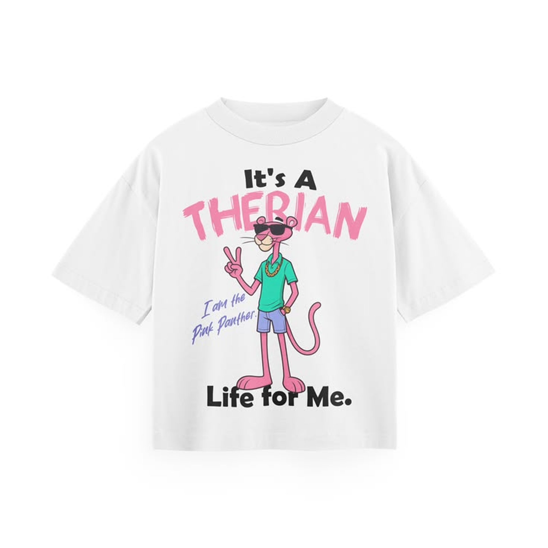 T-shirt Oversized Pink Panther 