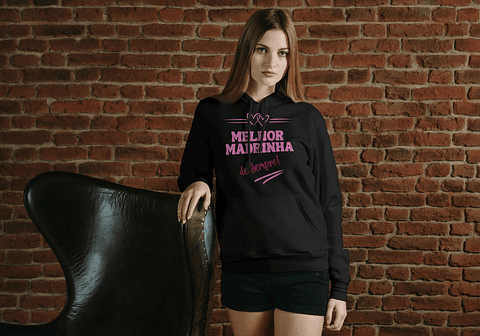 T-shirt ou Hoodie "Melhor Madrinha de Sempre" – Edição Especial Coração