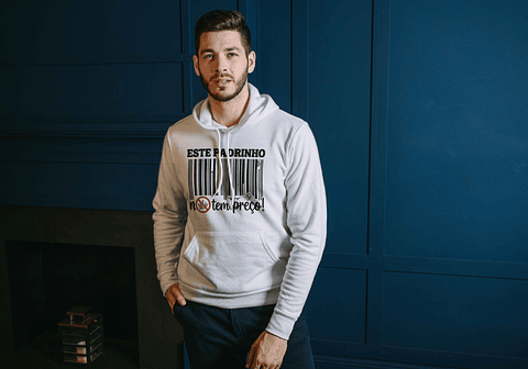 T-shirt ou Hoodie Personalizado "Padrinho Não Tem Preço" – Presente de Páscoa Criativo