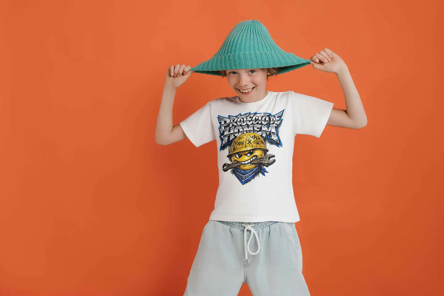 T-shirt Infantil Projeto de Homem Rebel 1