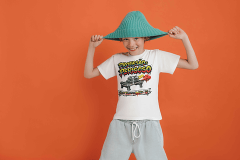 T-shirt Criança "Profissão: Perigoso" – Edição Street Dominance