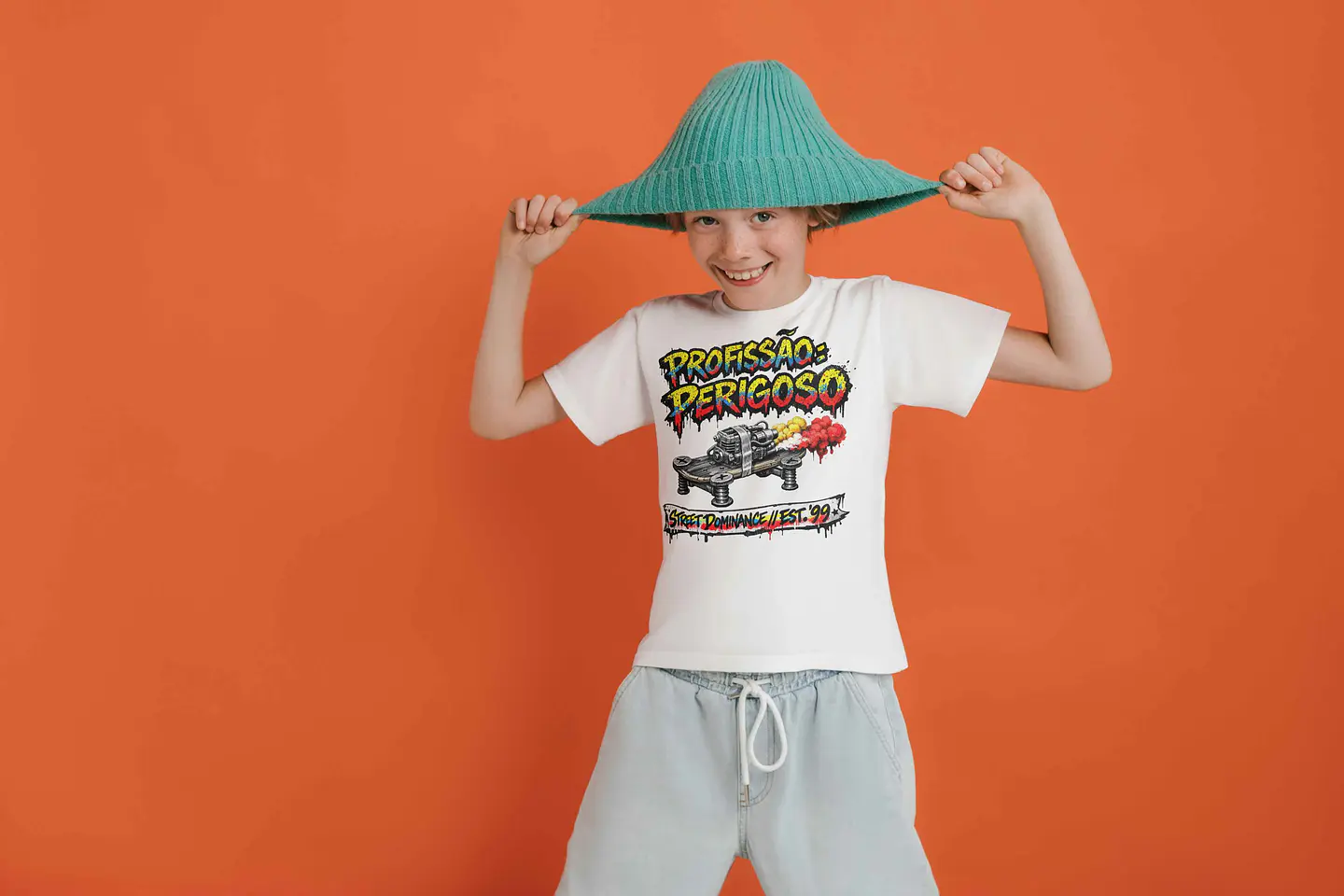 T-shirt Infantil Profissão Perigoso 1