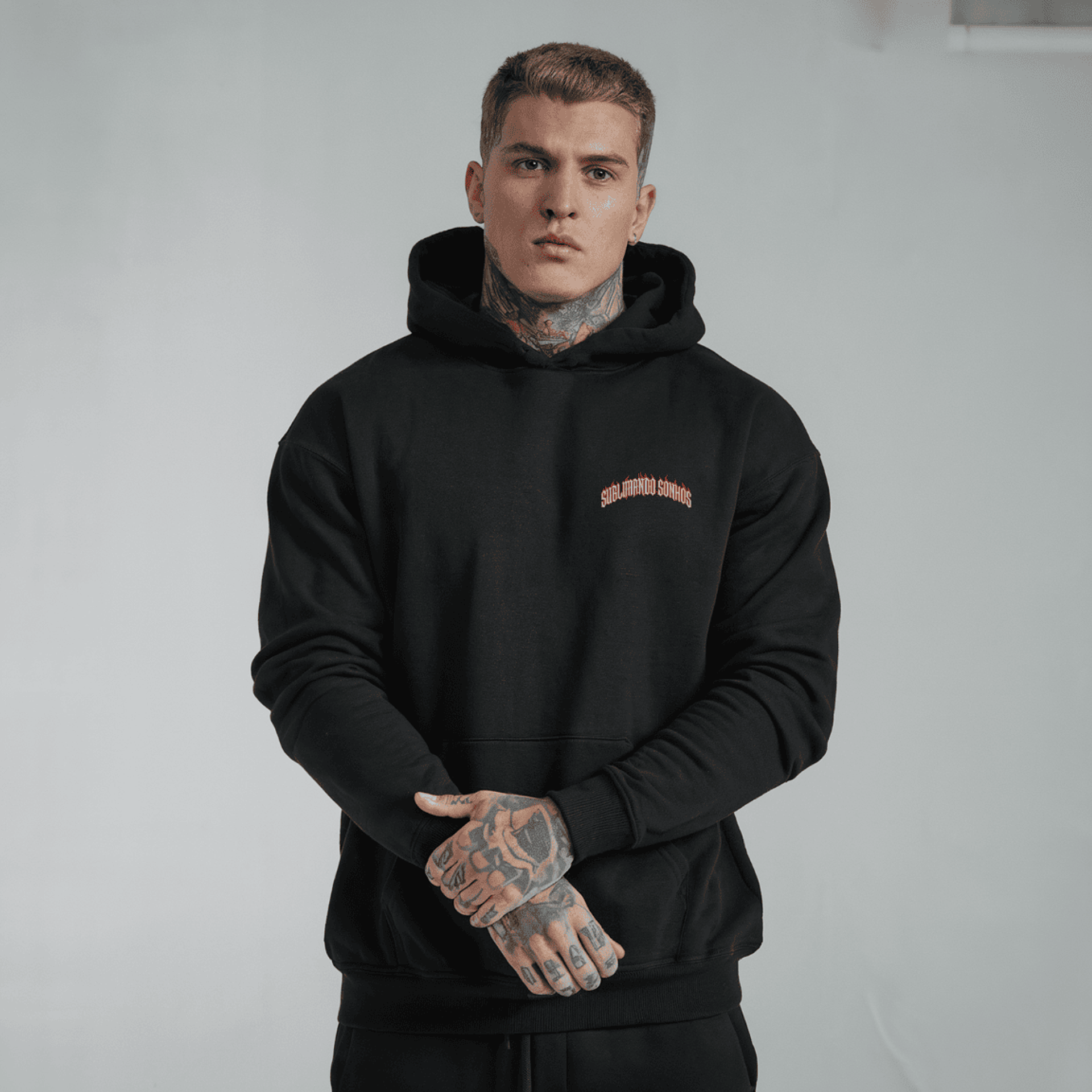 Hoodie Premium Sublimando Sonhos K9 Goth Weed - Edição Limitada Metalcore 2