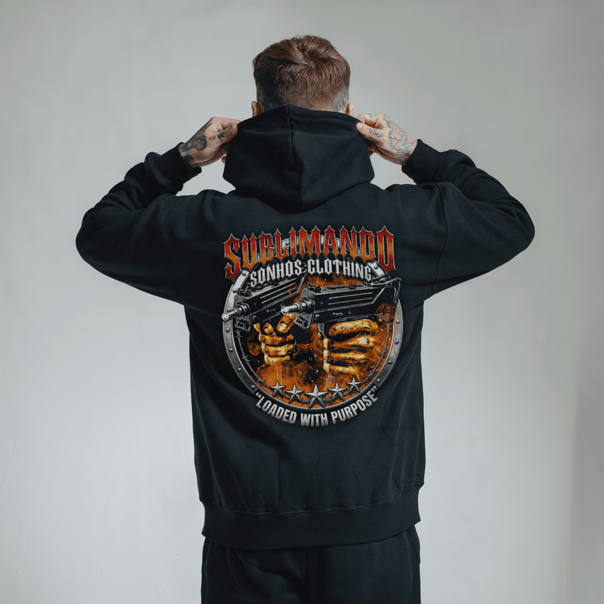 Hoodie Premium Tactical Purpose - Edição Gótica Sublimando Sonhos 1