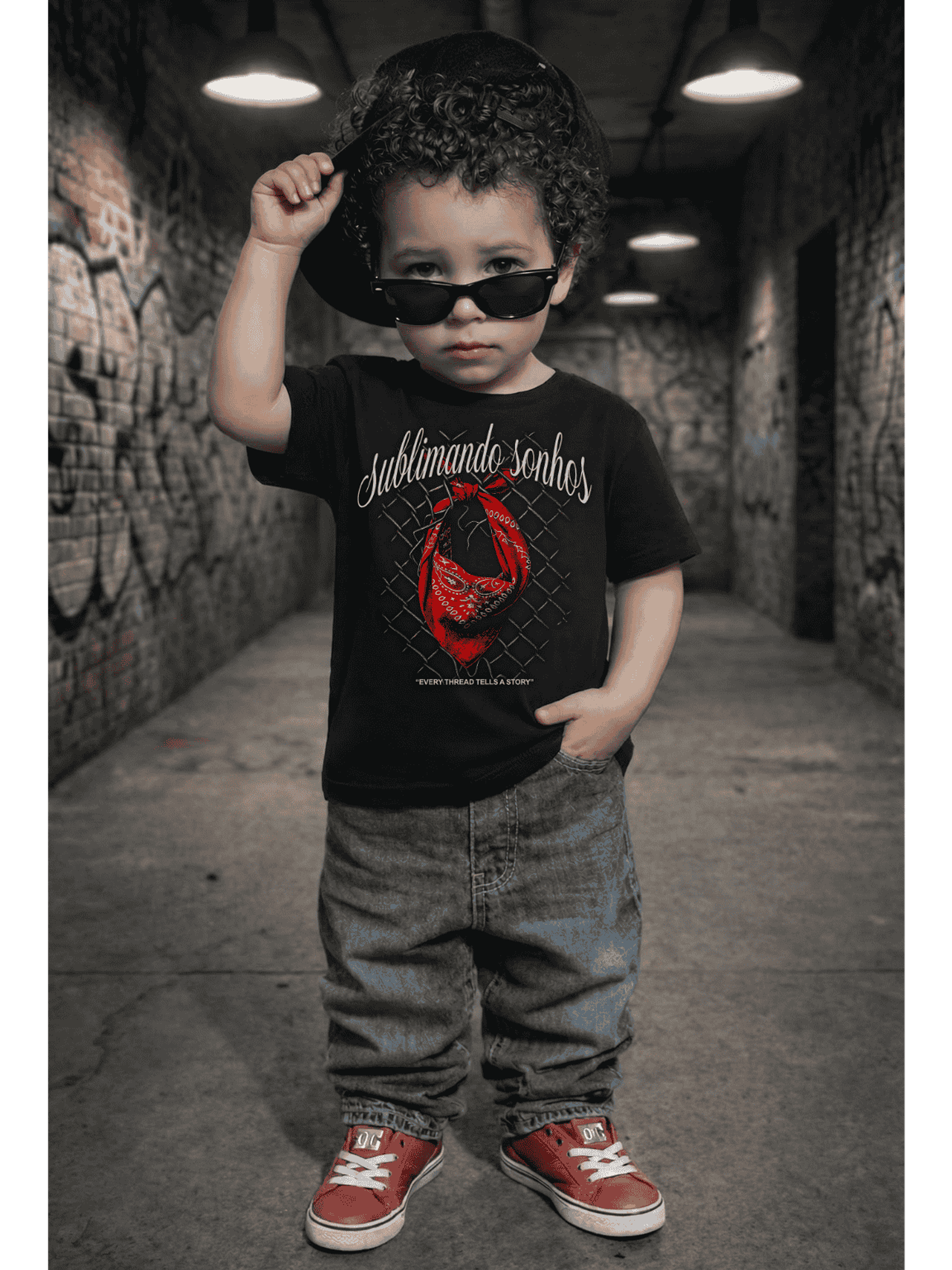 T-shirt ou Hoodie Infantil Sublimando Sonhos Bandan 1