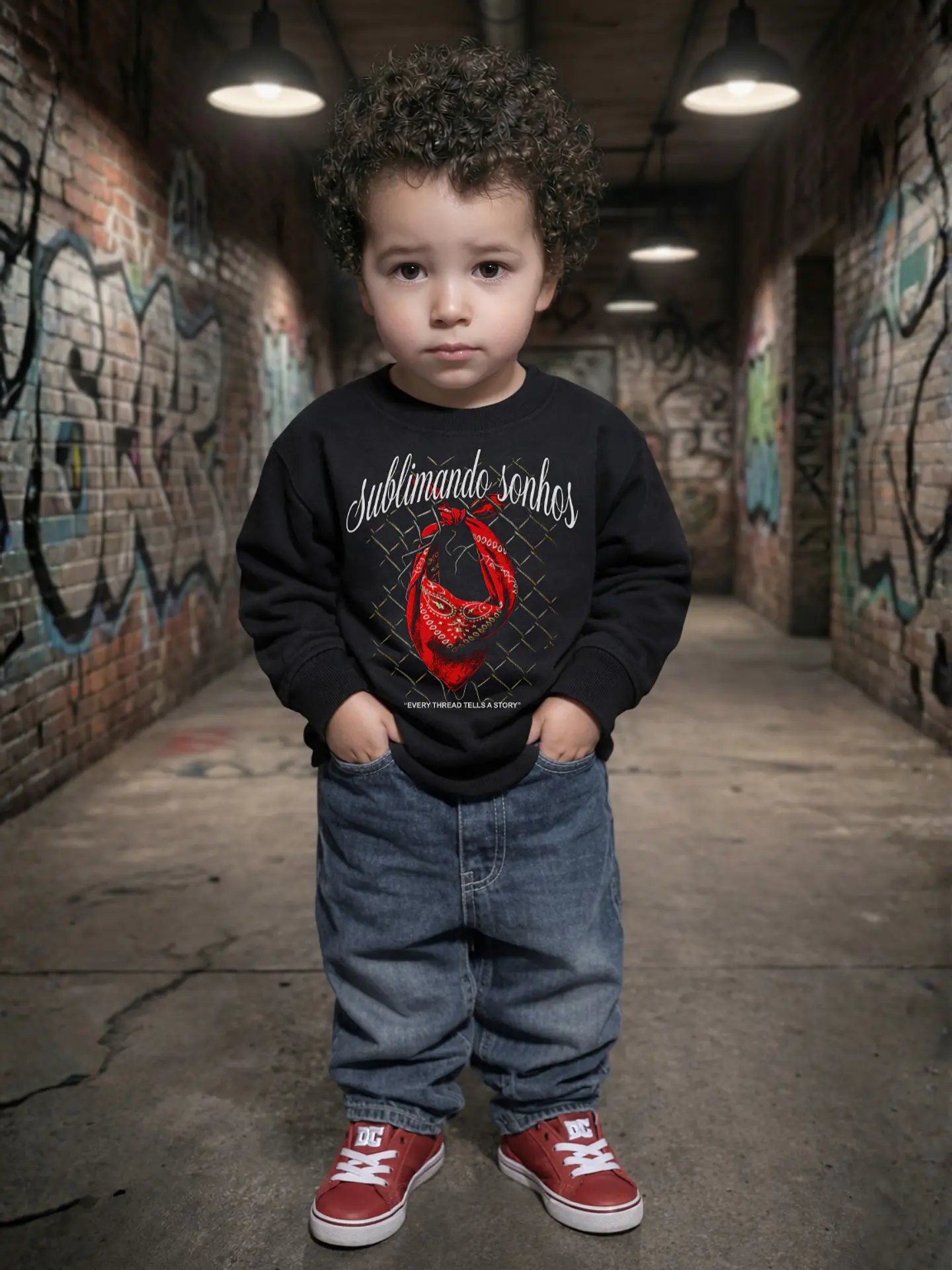 T-shirt ou Hoodie Infantil Bandana 2