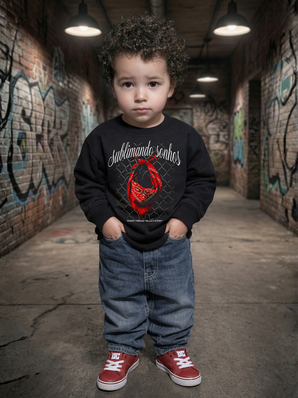 T-shirt ou Hoodie Infantil Sublimando Sonhos Bandan 2
