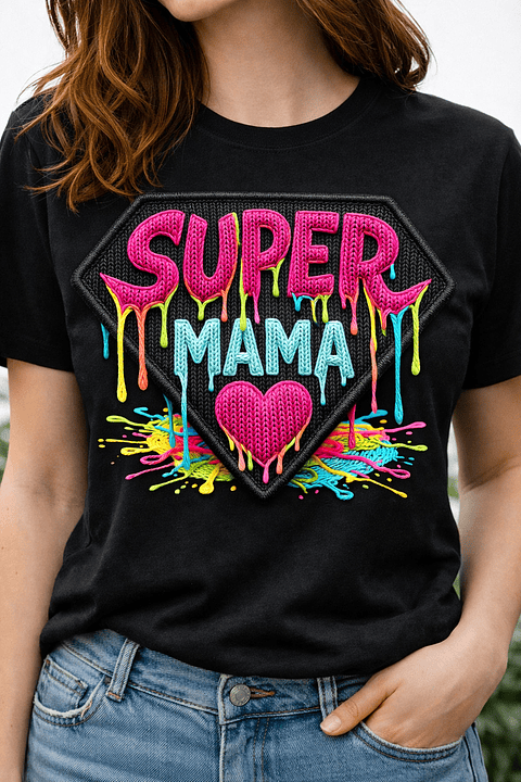 T-shirt Super Mamã | Presente Original para a Mãe