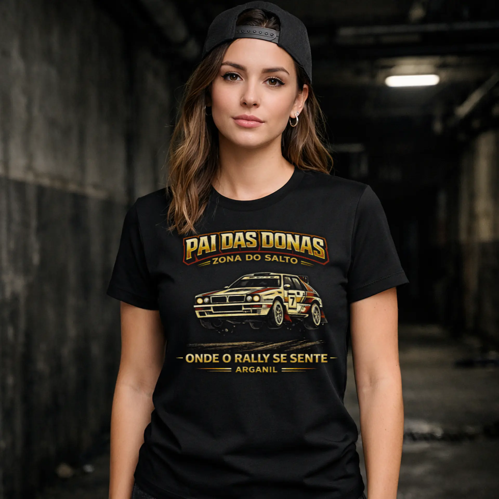 T-shirt Pai das Donas Unissexo | Onde o Rally se Sente Arganil 1