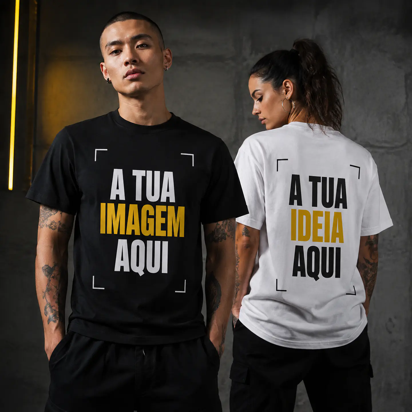 Pack 5 T-shirts Personalizadas Iguais — Foto ou Logótipo 1