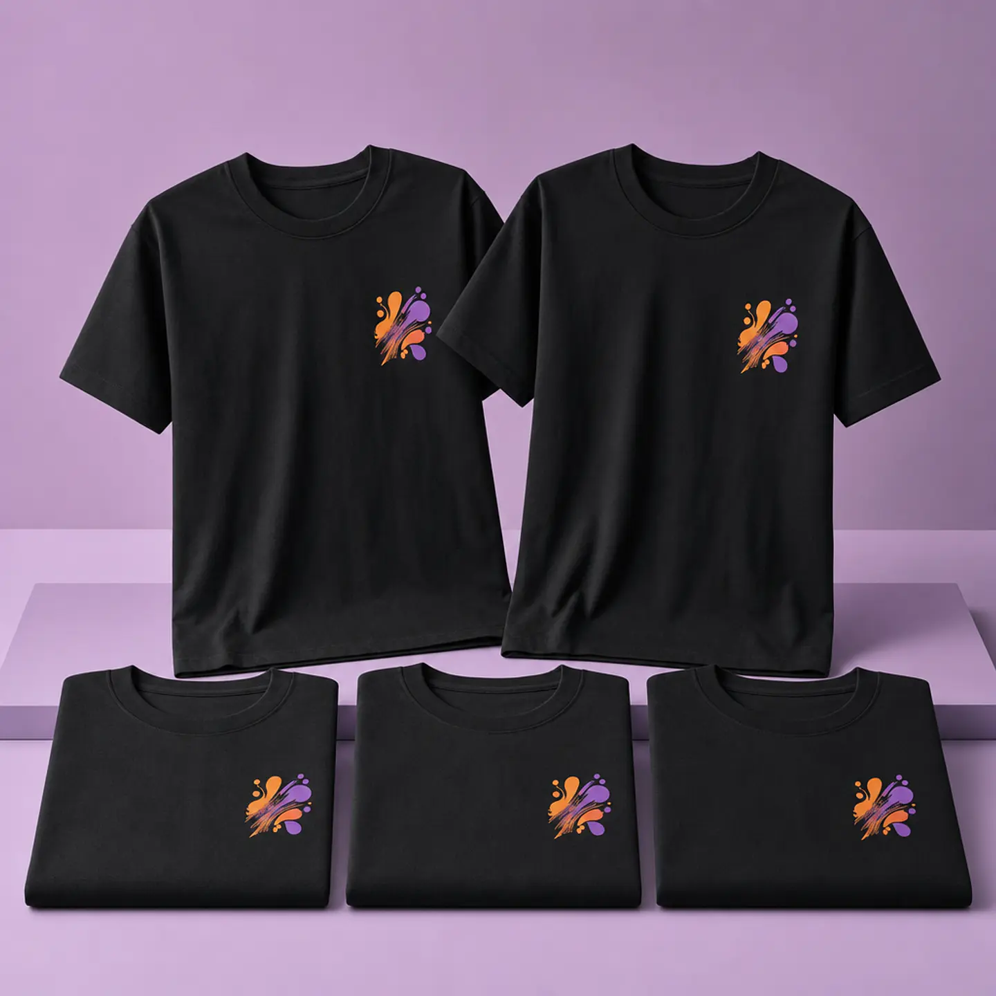 Pack 5 T-shirts Personalizadas Iguais — Foto ou Logótipo 6