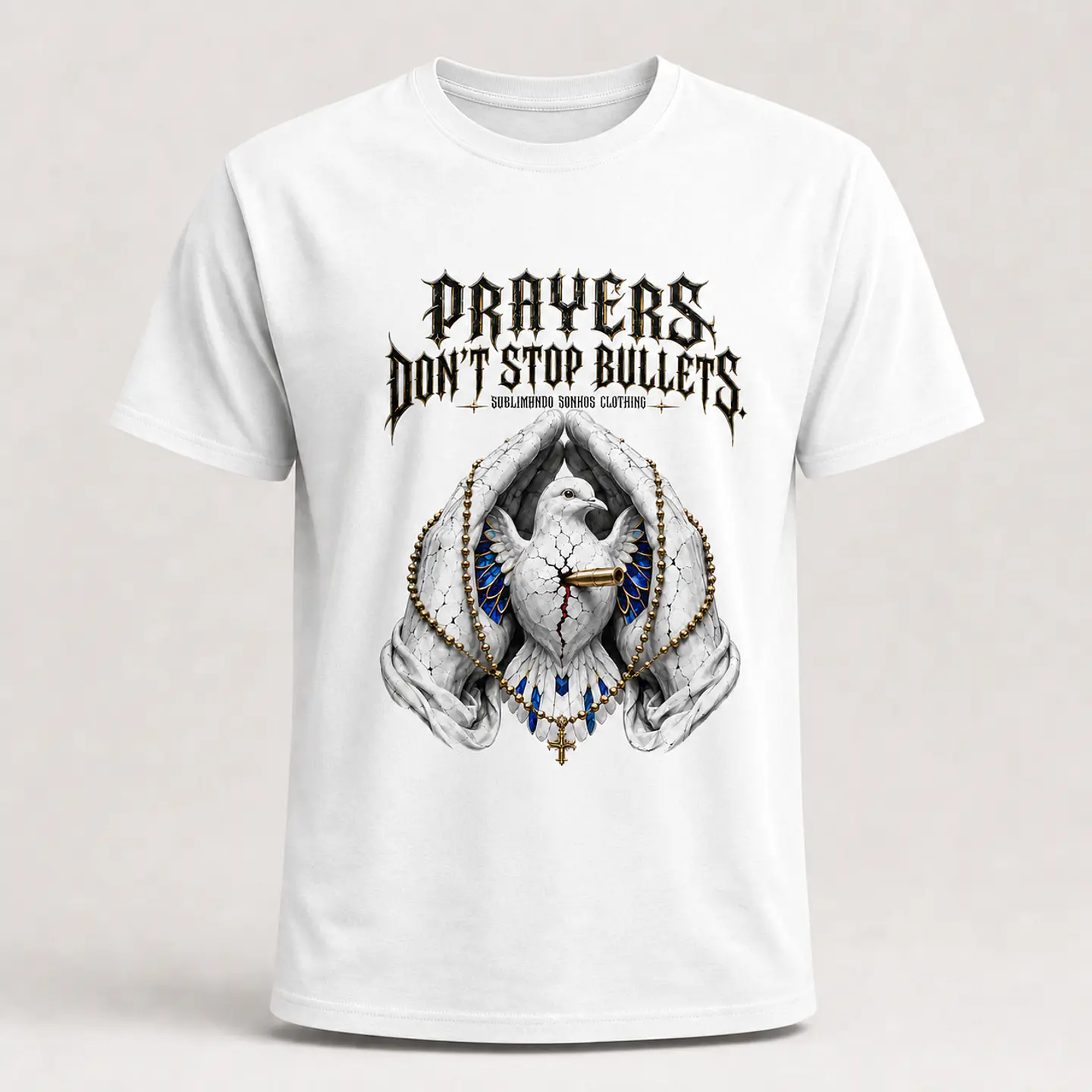 Prayers Don't Stop Bullets — T-shirt ou Sweat 1