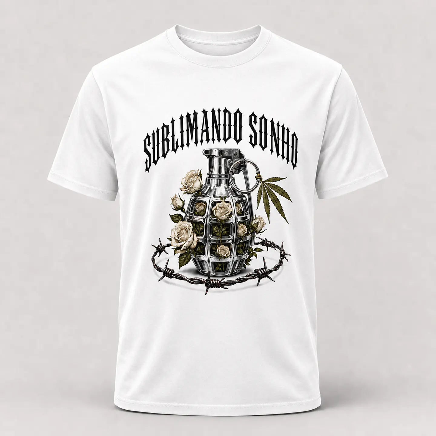 Granada e Rosas — T-shirt ou Sweat 1