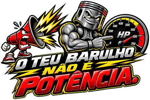 Autocolante O Teu Barulho Não é Potência