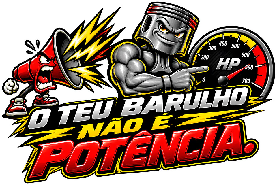 Autocolante O Teu Barulho Não é Potência 1