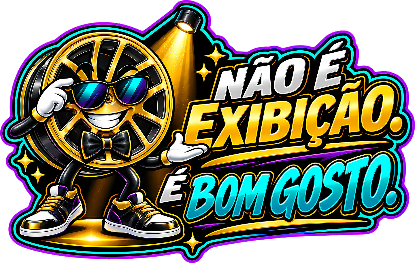 Autocolante Não é Exibição, é Bom Gosto 1