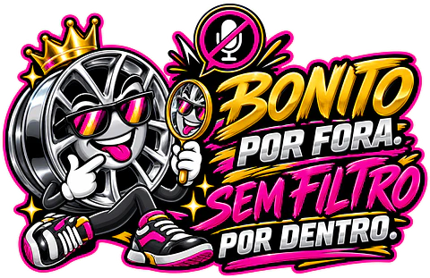 Autocolante Bonito por Fora, Sem Filtro por Dentro
