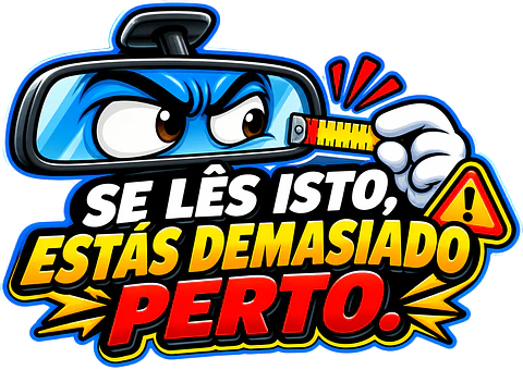Autocolante Se Lês Isto, Estás Demasiado Perto