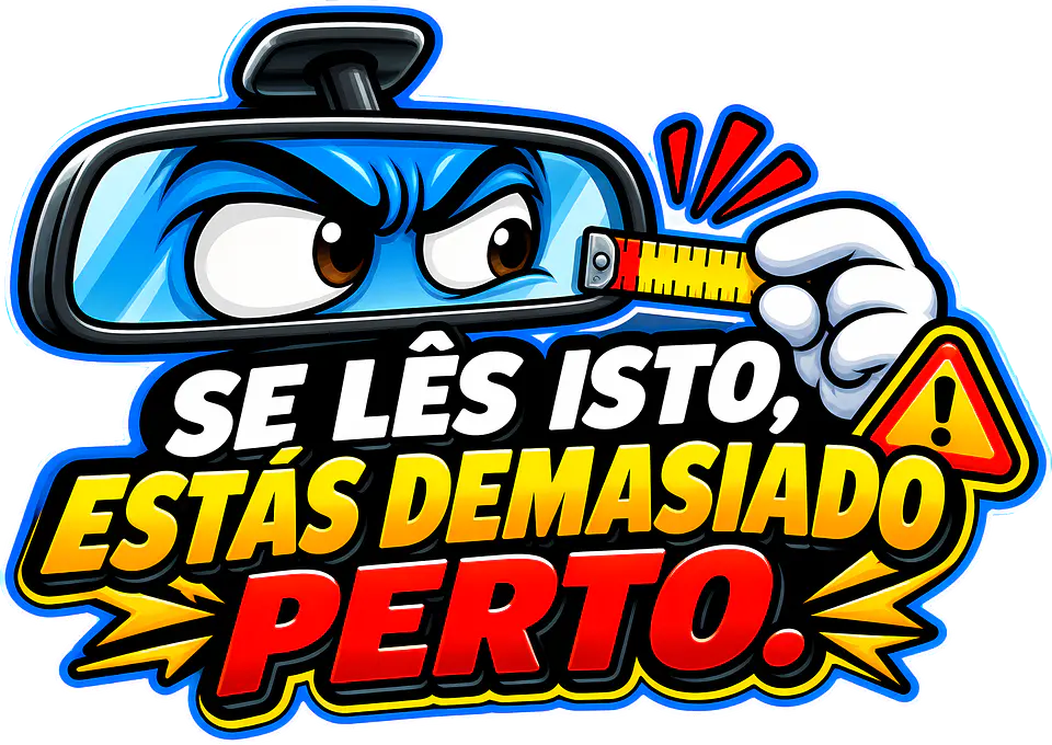 Autocolante Se Lês Isto, Estás Demasiado Perto 1