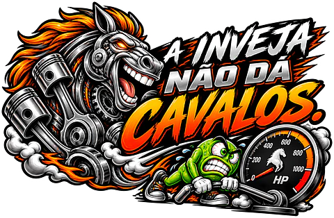 Autocolante A Inveja Não Dá Cavalos