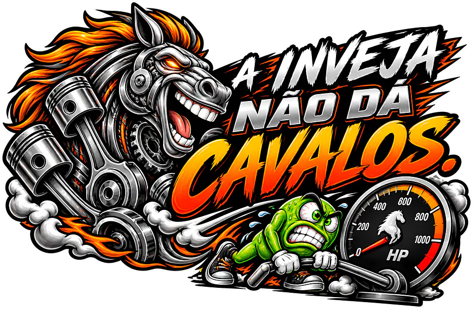 Autocolante A Inveja Não Dá Cavalos 1