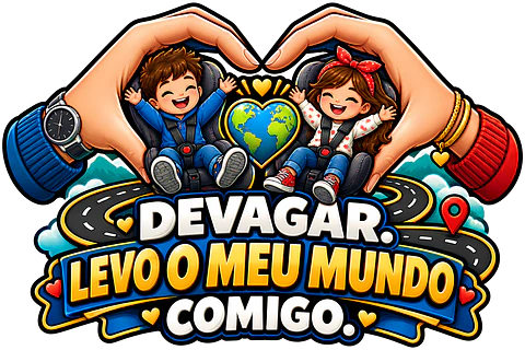 Autocolante Devagar, Levo o Meu Mundo Comigo