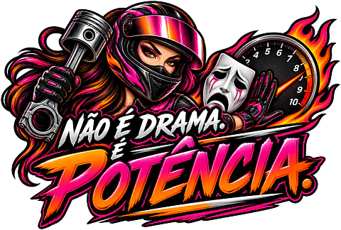 Autocolante Não é Drama, é Potência