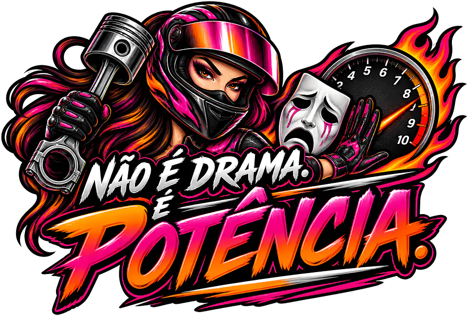 Autocolante Não é Drama, é Potência 1